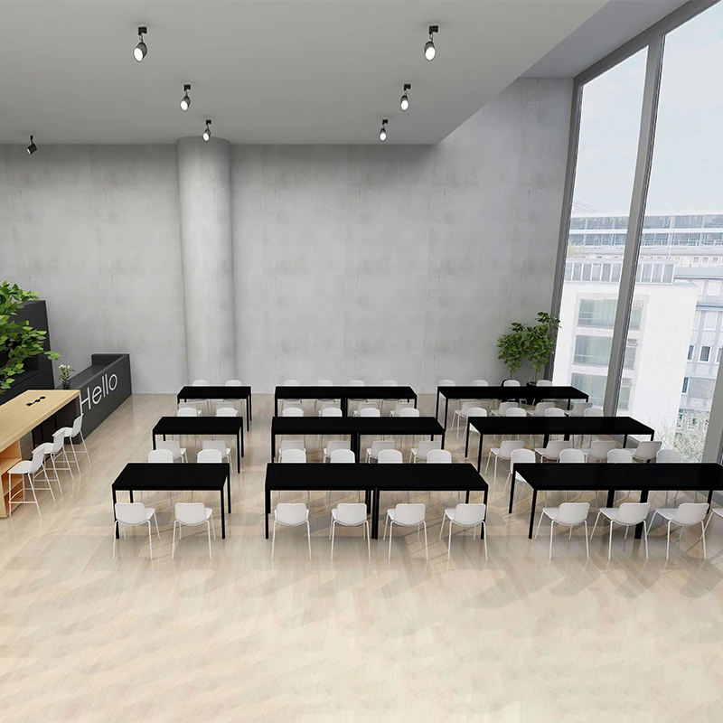 طاولة اجتماعات صغيرة حديثة طاولة صغيرة De Reunion Foteuil De Bureau مكتب مكتب حديث مكتب مكتب أسود