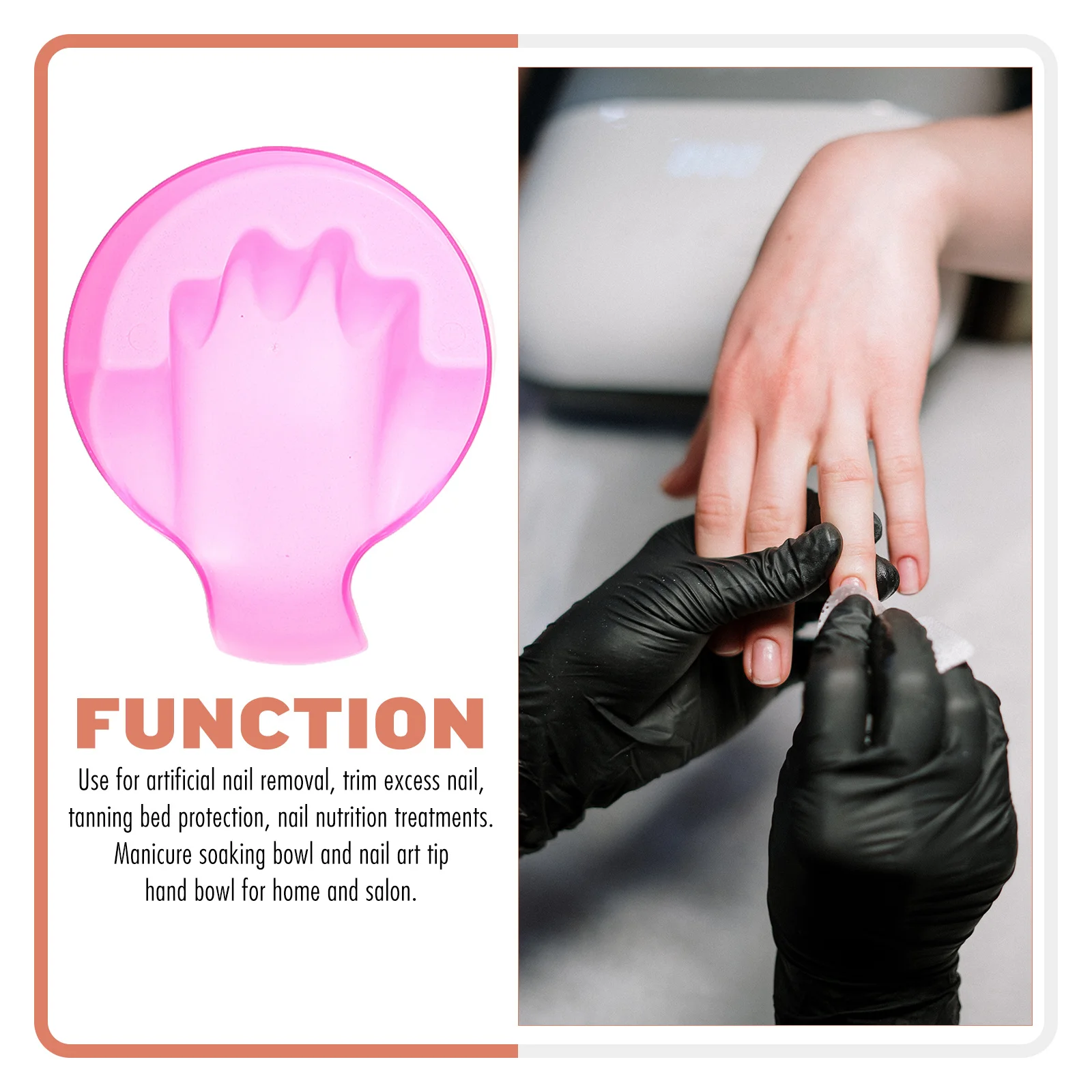 3 pezzi ciotole per ammollo delle mani set di strumenti per manicure spa ideale per il trattamento nutrizionale delle unghie cura delle cuticole uso domestico e professionale