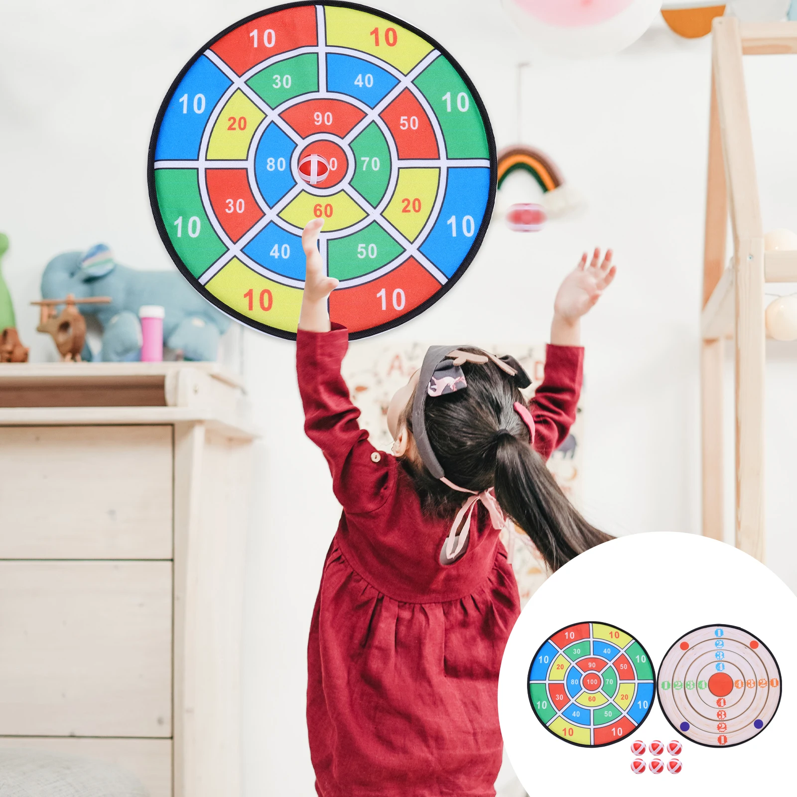 Zestaw do rzucania piłeczkami na tarczę, zabawka dla dzieci, zabawka do rzucania na zewnątrz