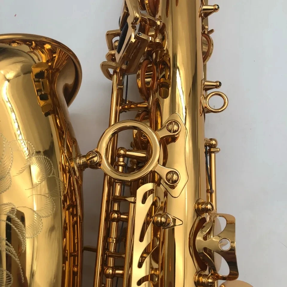 Classic original type 54 E-flat professional alto saxophone brass gold-plated upgrade color abalone button Alto sax instrument