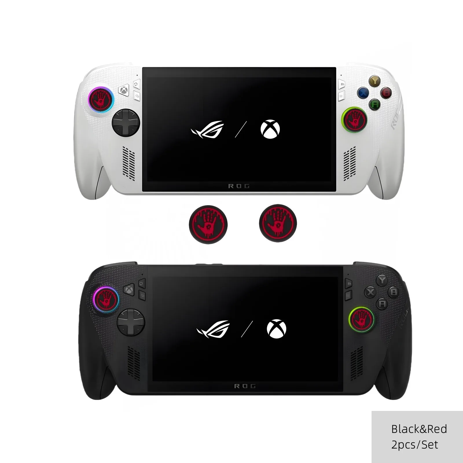 2PCS Thumb Grip Caps for Rog Ally Anti-Slip Joystick Cover Set Silicone Thumbstick Caps for ROG Xbox Ally X/Xbox SeriesX/S - Image 3