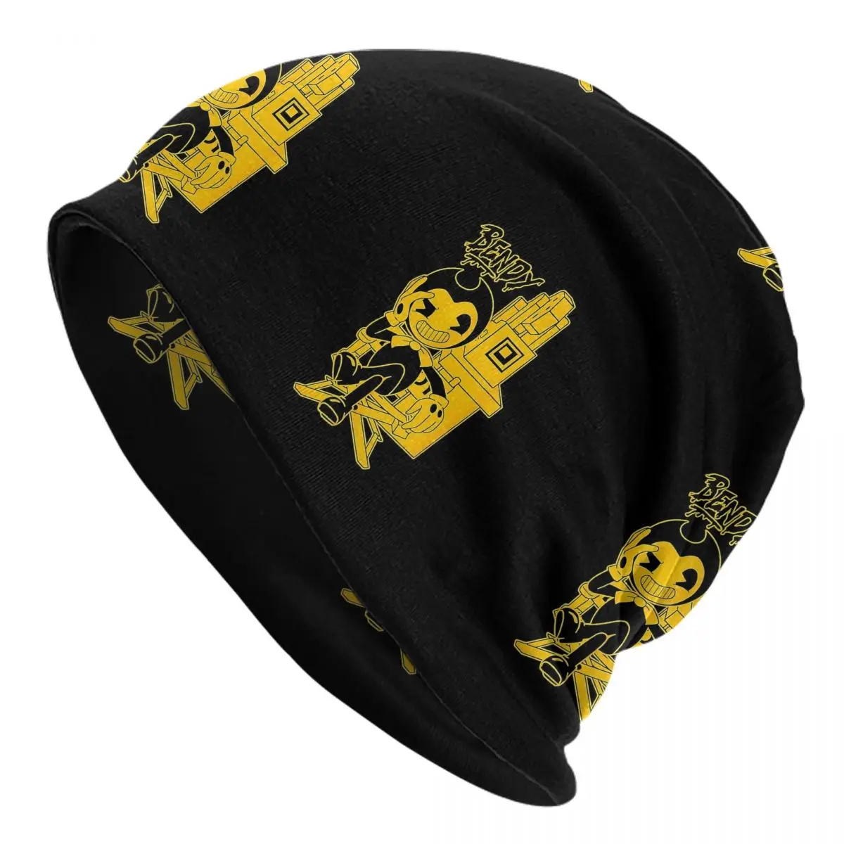 Bendy-Ink-Machine Men Women Adult Beanies Caps Knitting Bonnet Hat Warm Fashion Autumn Winter Outdoor Skullies Hats