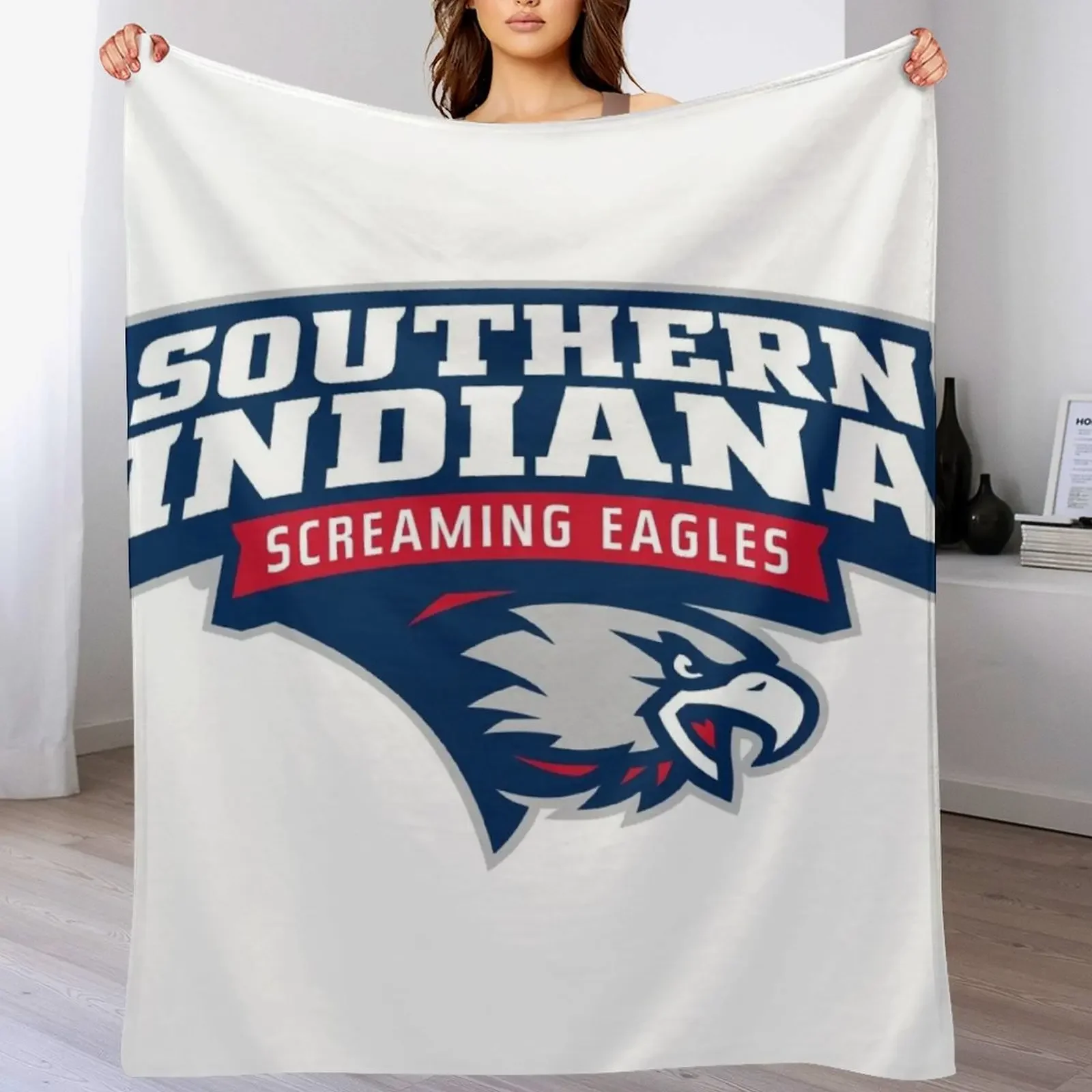 

Southern Indiana Athletics Throw Blanket for winter Soft Beds Thin Flannel Fabric Blankets