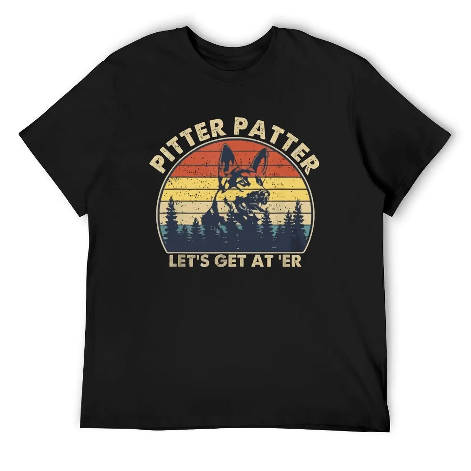

Pitter Patter T Shirt Man Vintage T-Shirts Summer Graphic Tee Shirt Short Sleeve Basic Oversize Clothes Gift