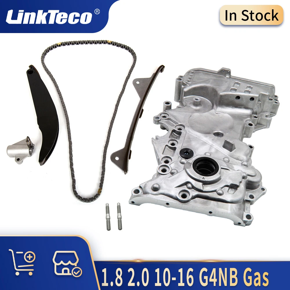 

Engine Parts Timing Chain Kit Oil Pump Fit 1.8 2.0 L 10-16 G4NB Gas For HYUNDAI ELANTRA I30 MISTRA KIA K3 K4 CERATO SOUL