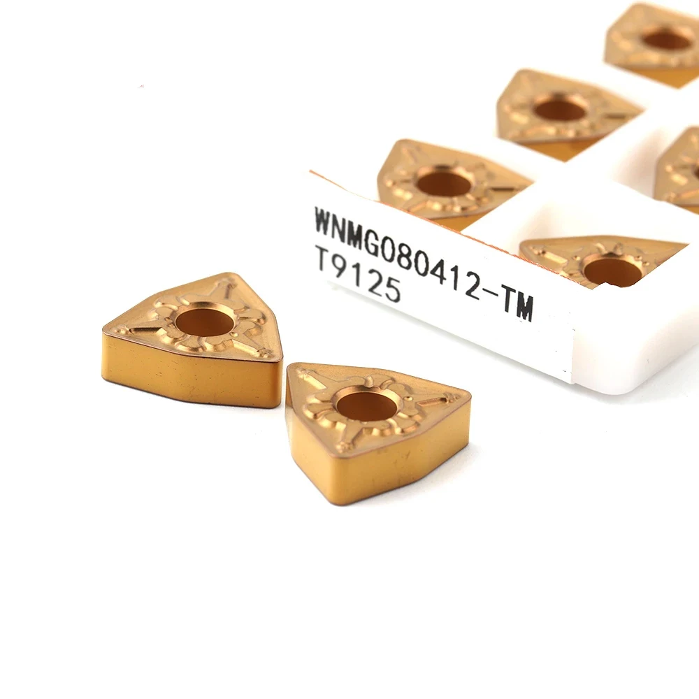 10 pezzi WNMG080404 TM 100% tornio originale lama in metallo duro parti in acciaio per utensili di tornitura esterna di alta qualità