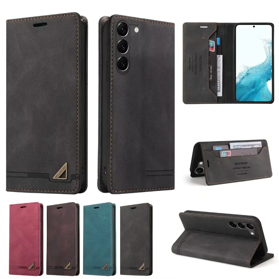 Wallet Retro Luxury Leather Cases For Samsung A24 A54 A34 A14 A13 A23 A33 A53 A73 A32 A22 A12 A21 A03s 5G 4G Phone Case 10pcs