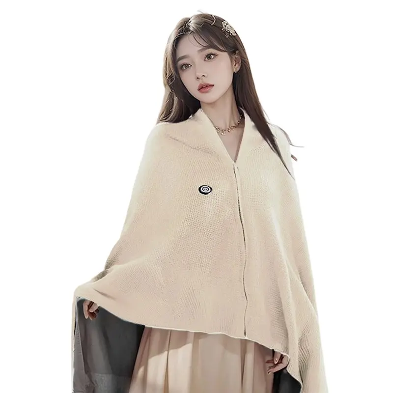 【GRATEFUL】Wearable Electric Blanket 3 Heating Levels USB Heating Winter Warm Blanket Home Office Outdoor Heating Mattres