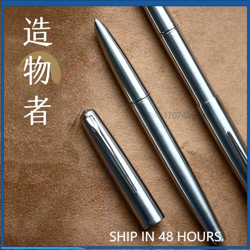 For MOONMAN Ti200 Light Titanium Alloy Pen 14K Gold Hooded Nib Daily Calligraphy Practice Gift Pen For Adults Students