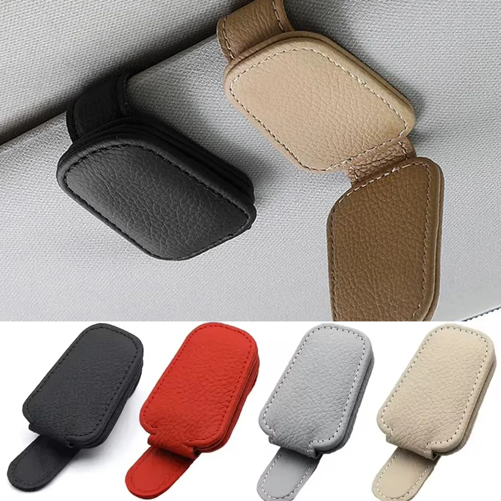 

Hot Universal Visor Car Sunglasses Clip Card Ticket Holder Stand Fastener Pen Case Eyeglasses Visor Car Accessories Dropshipping