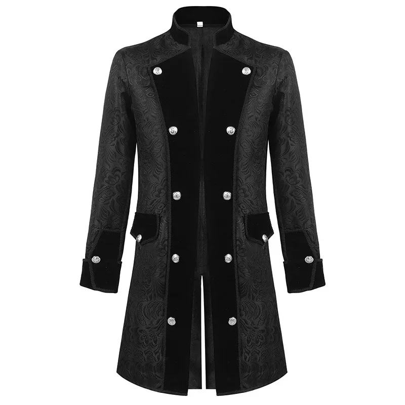 

Мужская новая лоскутная верхняя одежда, куртки с воротником-стойкой, пальто, кардиган с длинными рукавами, пальто, свободный крой на пуговицах, уличная осень