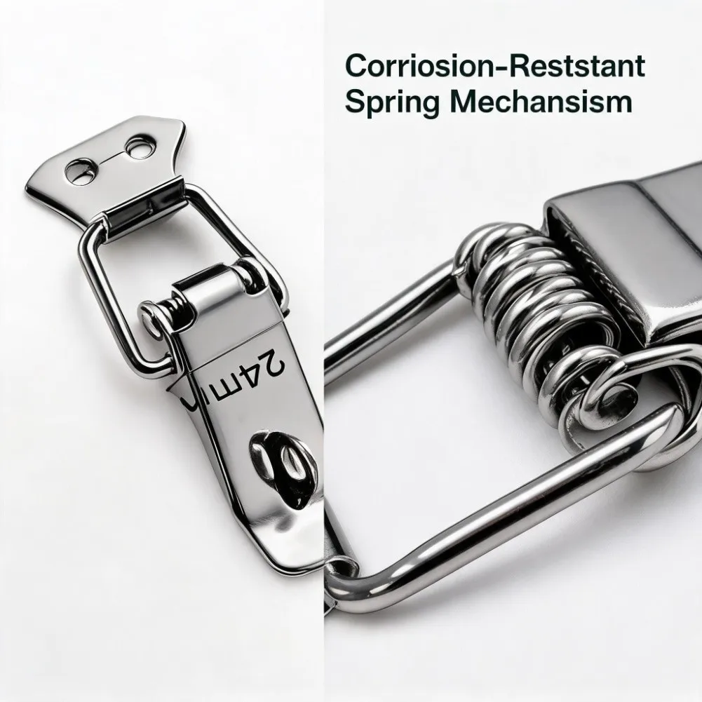 Metal Door Stopper with Rubberized Bottom for Secure Hold on Smooth or Textured Floors 13x4.6x4.4cm Compact Size