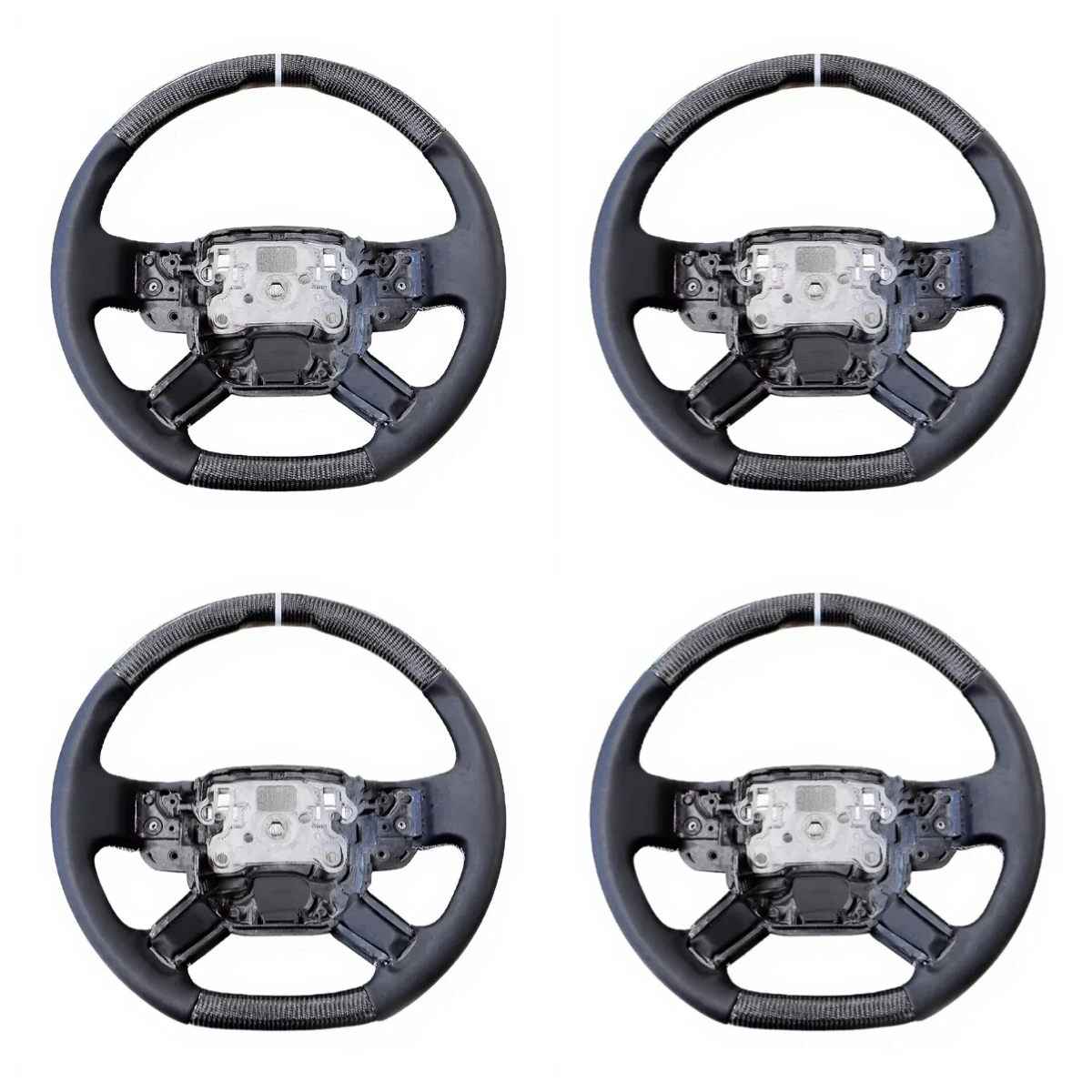 High Quality Racing 4-Spoke Custom Carbon Fiber Steering Wheel for Range