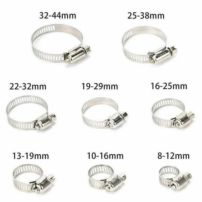 Boxed stainless steel clamp 90/91PCS pipe hoop American hose hoop combination water pipe hose hoop