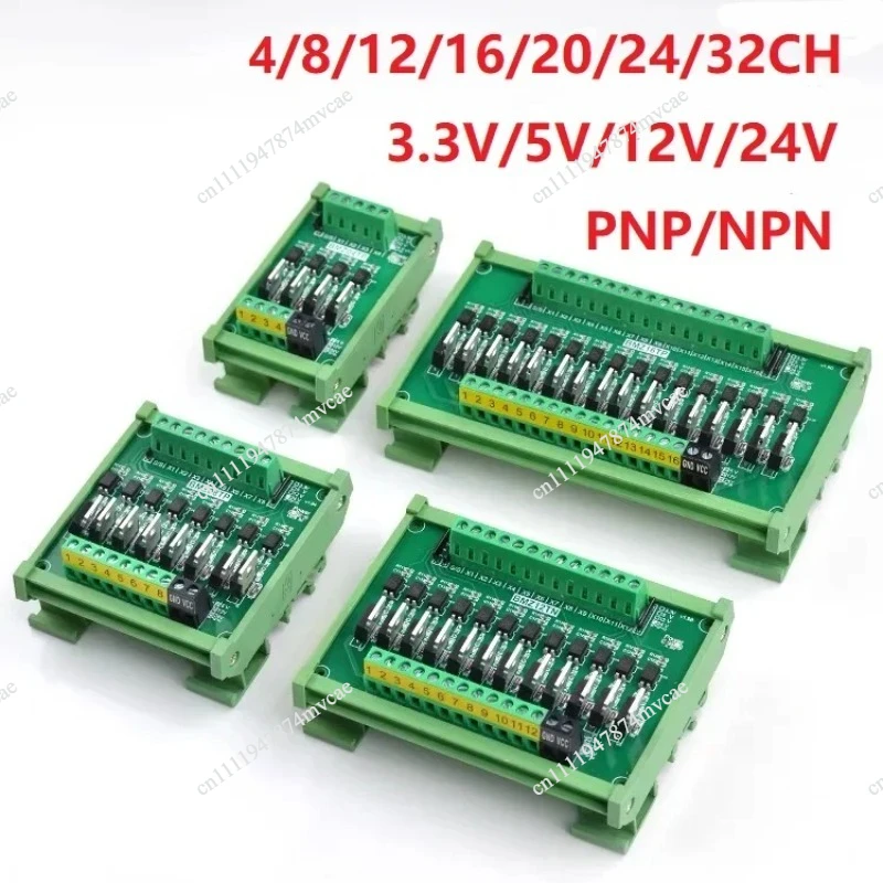 4-32 Channel IO Card for PLC with PNP/NPN Output, Optocoupler Isolation & Multi-Voltage Trigger (3.3V/5V/12V/24V)