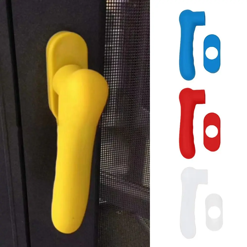 Silicone Door Handle Cover Anti-Slip Anti Collision Door Knob Cover Silent Anti-Static Kids Safety Doorknob Protector Home