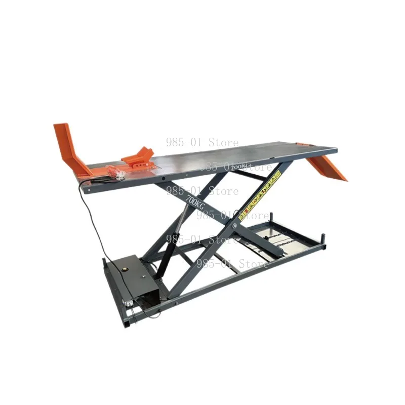Heavy duty electric repair frame, electric lift stand for locomotive and scooter maintenance work