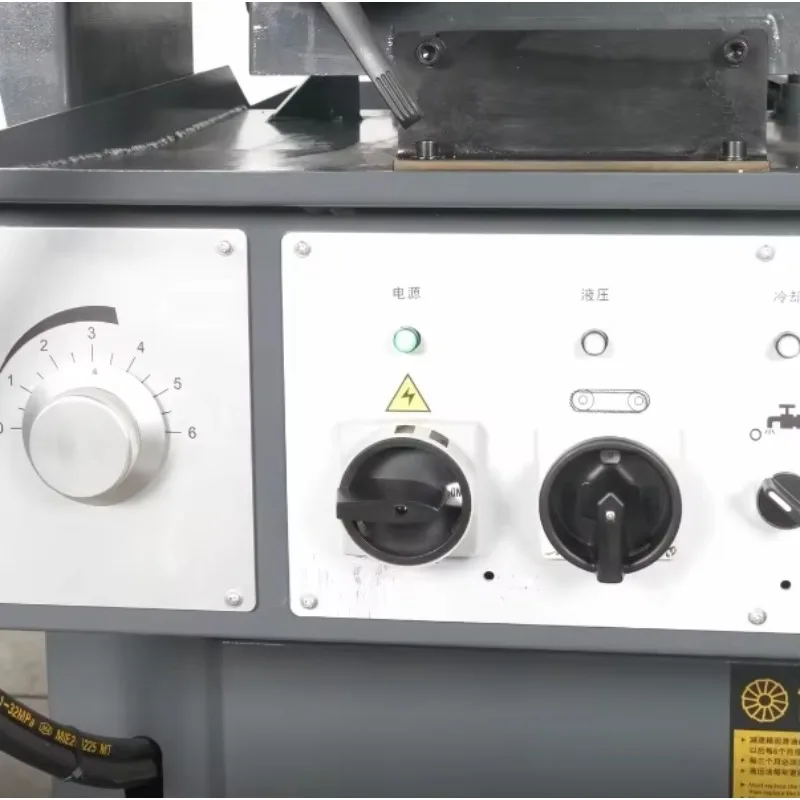 重油圧式マイターカッティングバンドソー 60度角度金属切断鋸盤機械