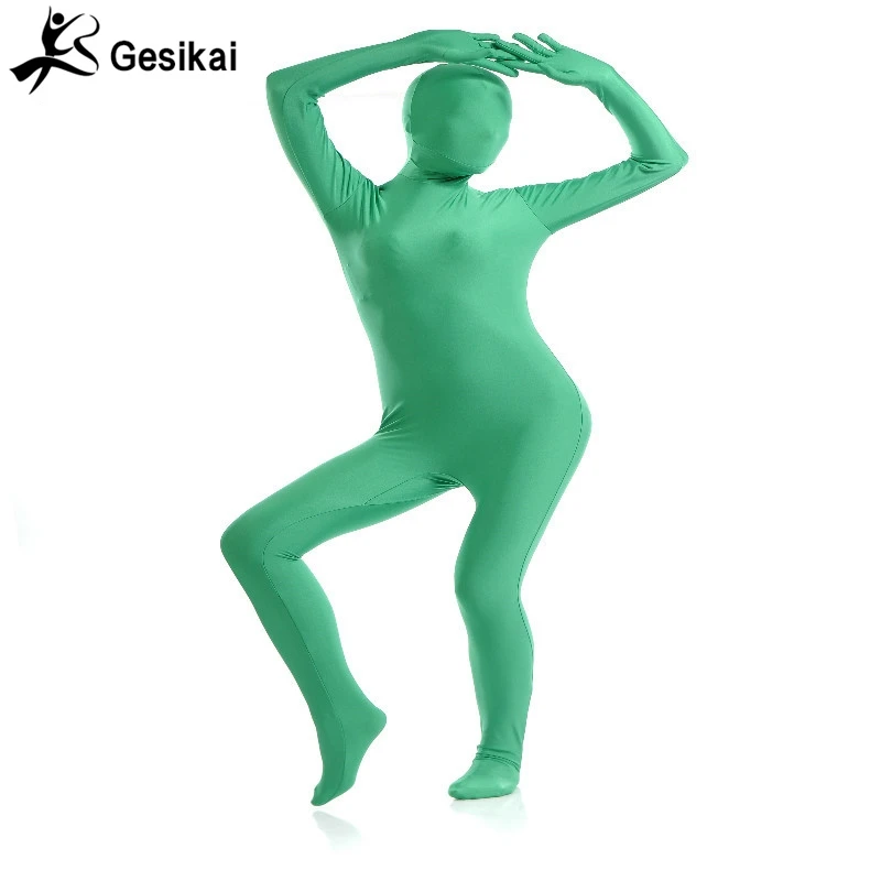 Erwachsene Ganzkörper Zentai Anzug Benutzerdefinierte für Halloween Frauen Zweite Haut Engen Anzüge Spandex Body Cosplay Kostüme