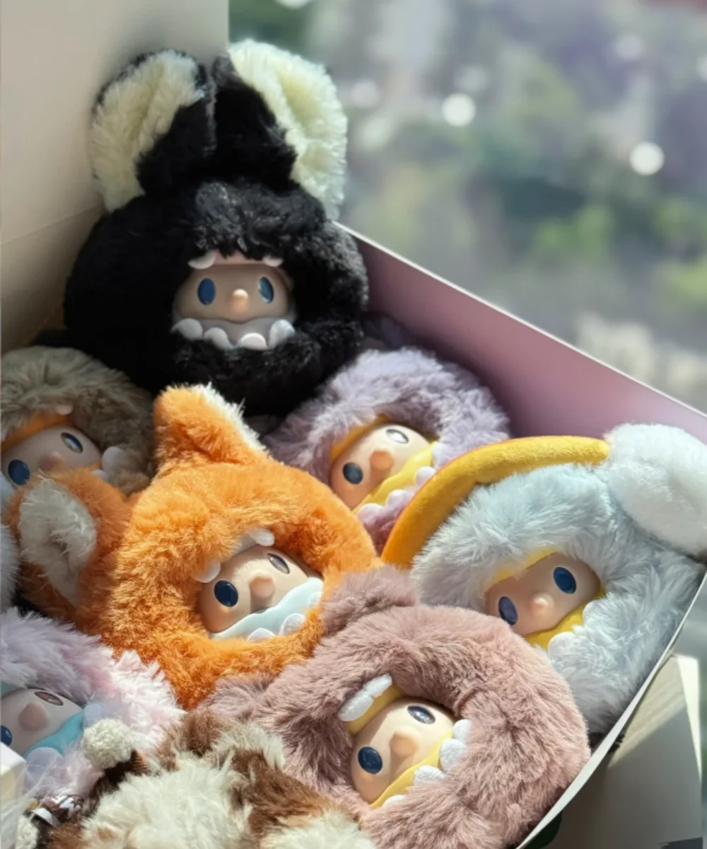 

Для фермера Боб, мини-ночная серия Monster, слепая коробка, модные игрушки, милая виниловая плюшевая подвеска, кукла Боб, загадочная коробка, подарок на день рождения