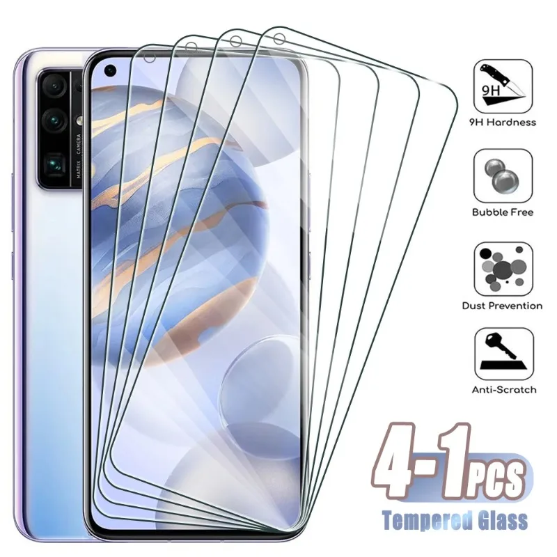 4-1Pcs Tempered Glass for Honor 400 300 200 100 Lite Pro Ultra Smart 90 80 70 60 50 30 GT PRO Flat SE Screen Protector on Honor