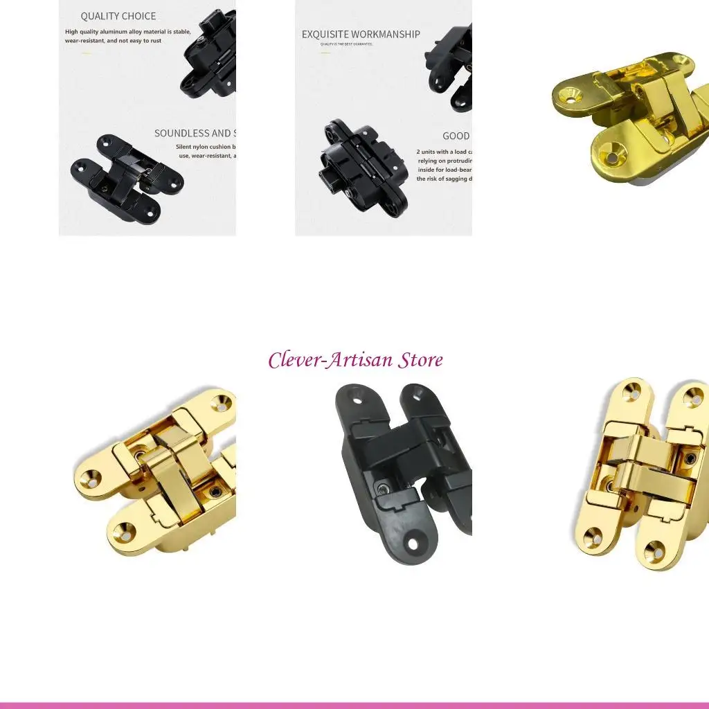 

E06B Невидимые дверные петли Регулируемые скрытые петли Замена стыковой петли из цинкового сплава Домашняя дверная фурнитура