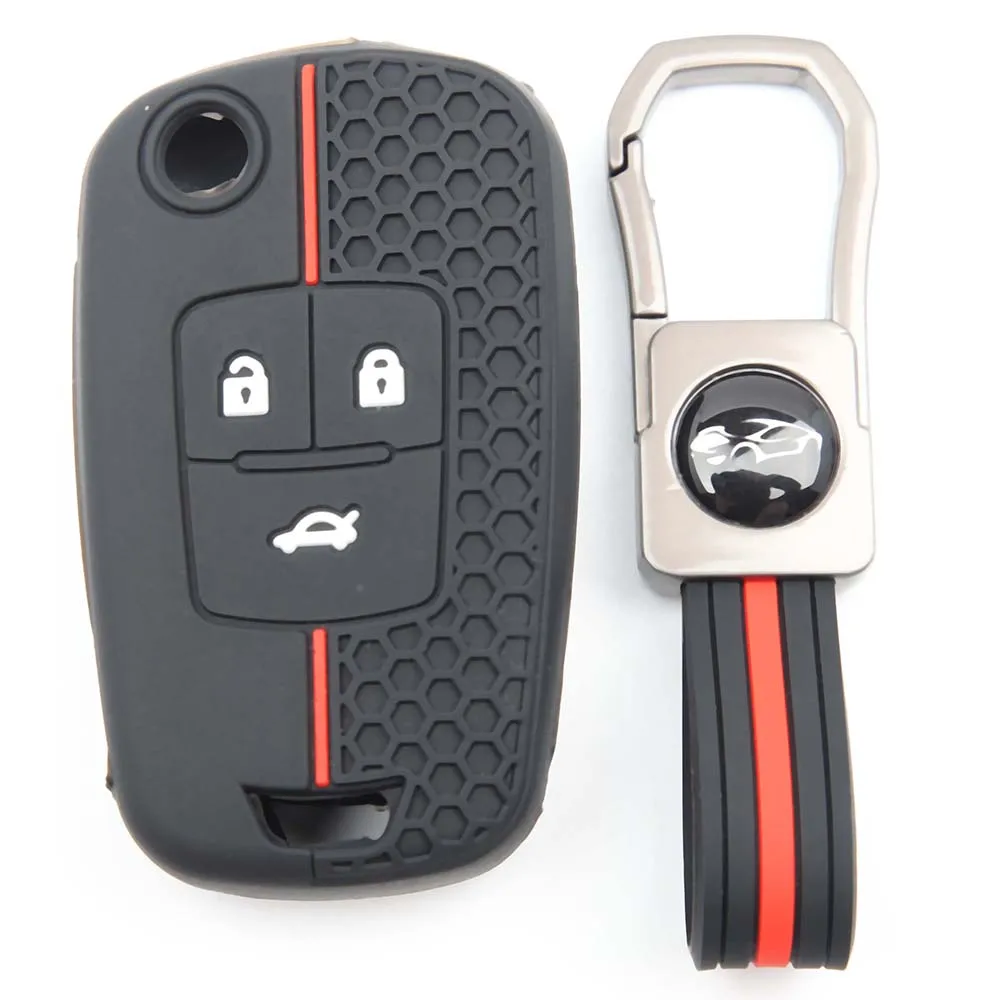 2 / 3 Buttons Silicone Car Key Case Cover Shell Fob For Chevrolet Cruze Aveo Camaro Epica Lova Sail Spark Opel Astra Corsa