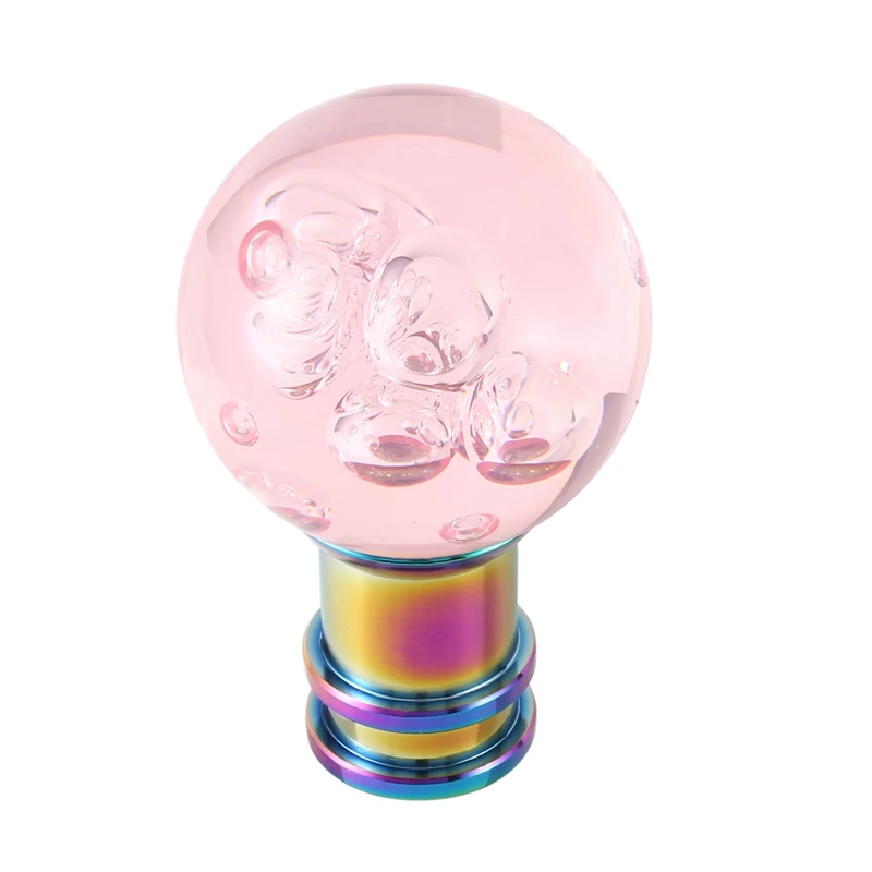 Universal Shift Knob Shift Lever Knob Acrylic Shift Knob Transparent Crystal Bubble Gear Shift Knob