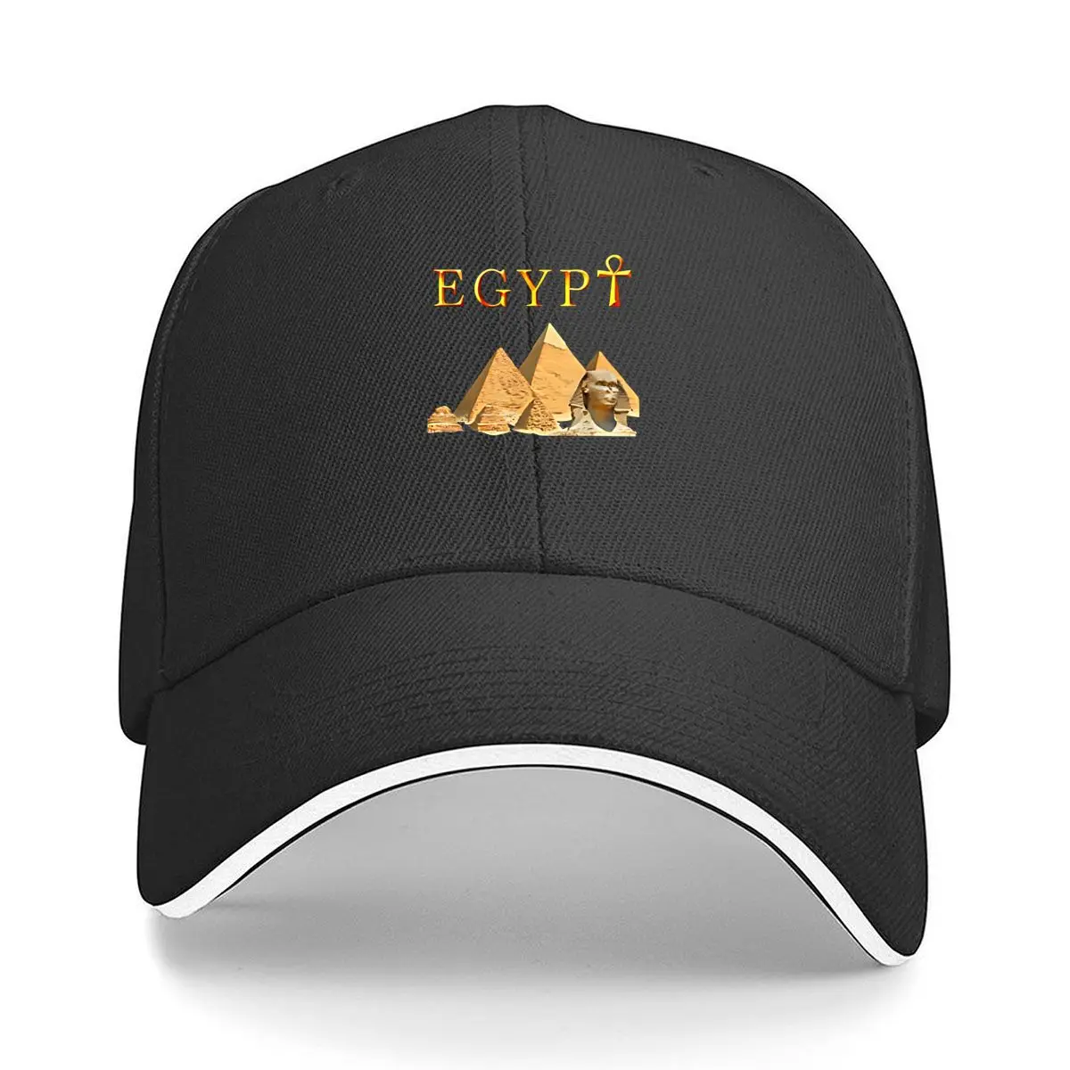 EGYPT Pyramids Sphinx Ankh Ancient Sandwich Baseball Cap