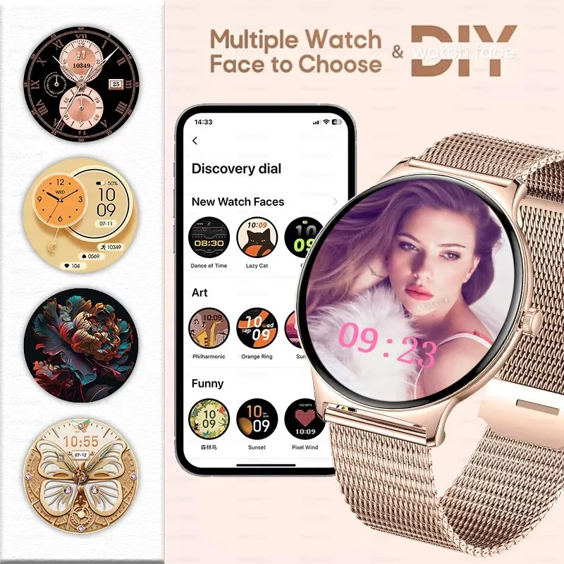 Новые IP68 водонепроницаемые GPS спортивные умные часы для мужчин AMOLED HD экран сердечного ритма Bluetooth вызов умные часы для женщин для Android IOS