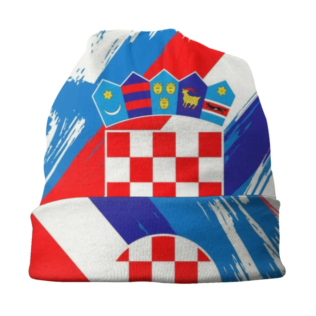 Flag Of Croatia Skullies Beanies Caps Unisex Winter Warm Knitting Hat Hip Hop Adult Croatian Patriotic Proud Bonnet Hats Ski Cap