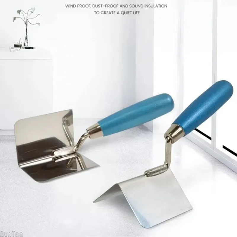 8x6cm Drywall Corner Tool Outside / Inside Corner Knife Stainless Steel Corner Trowel for Drywall Gyprock Plasterboard