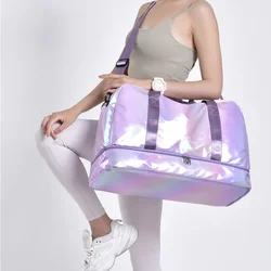 Sac à main de voyage visage brillant, sac de sport fitness, sac à main à bandoulière simple, mode yoga, vente en gros, nouveau, 600, 2023