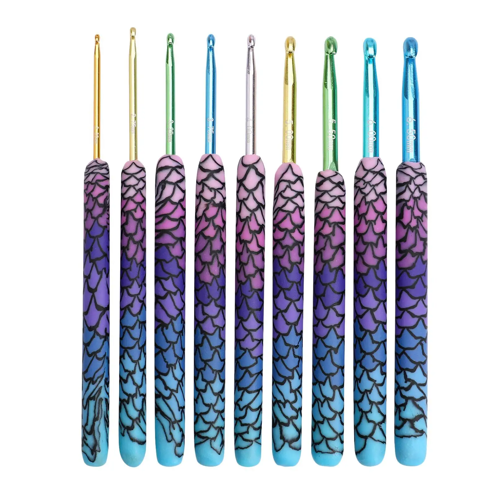 Crochet et, 9/12Pcs 2.25-6.5/8mm Ergonomic grip Handles Yarn Knitting s Kit for Arthritic Hands, Knit s, for Women