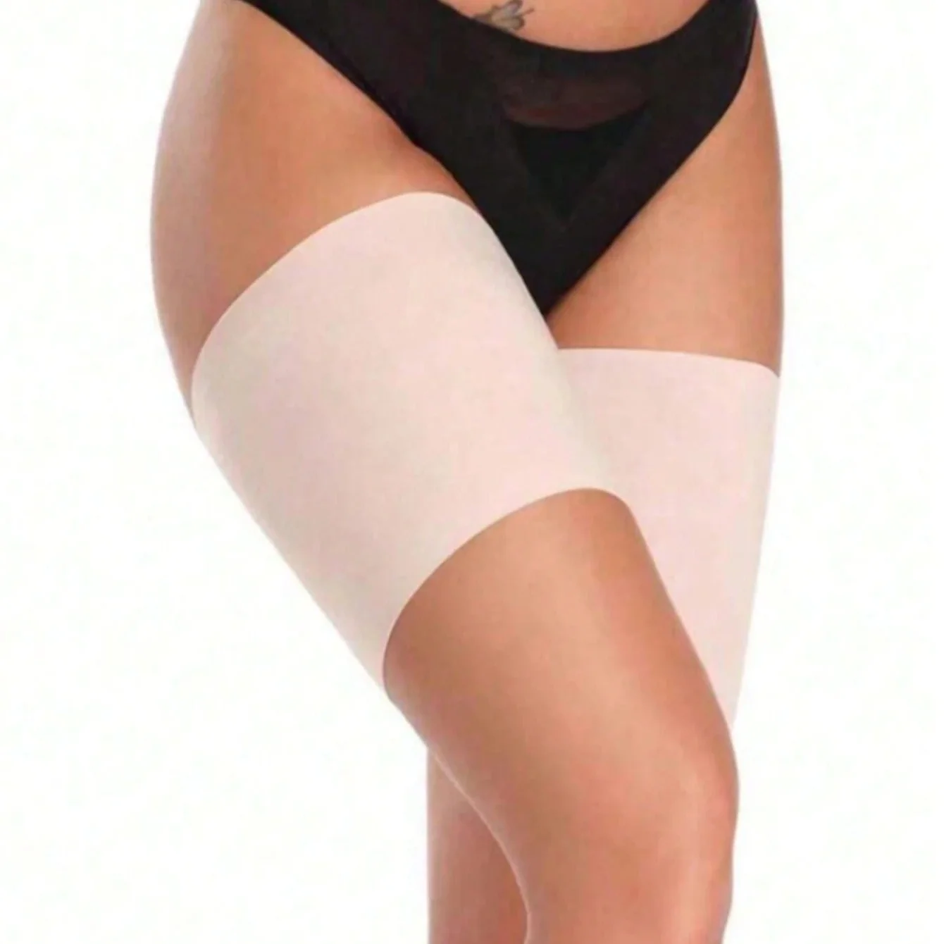 2pcs Anti-friction Thigh Covers Women Compression Non-Slip Thigh Bands Fabric Elastic Leg Straps for Running Outdoor Sports