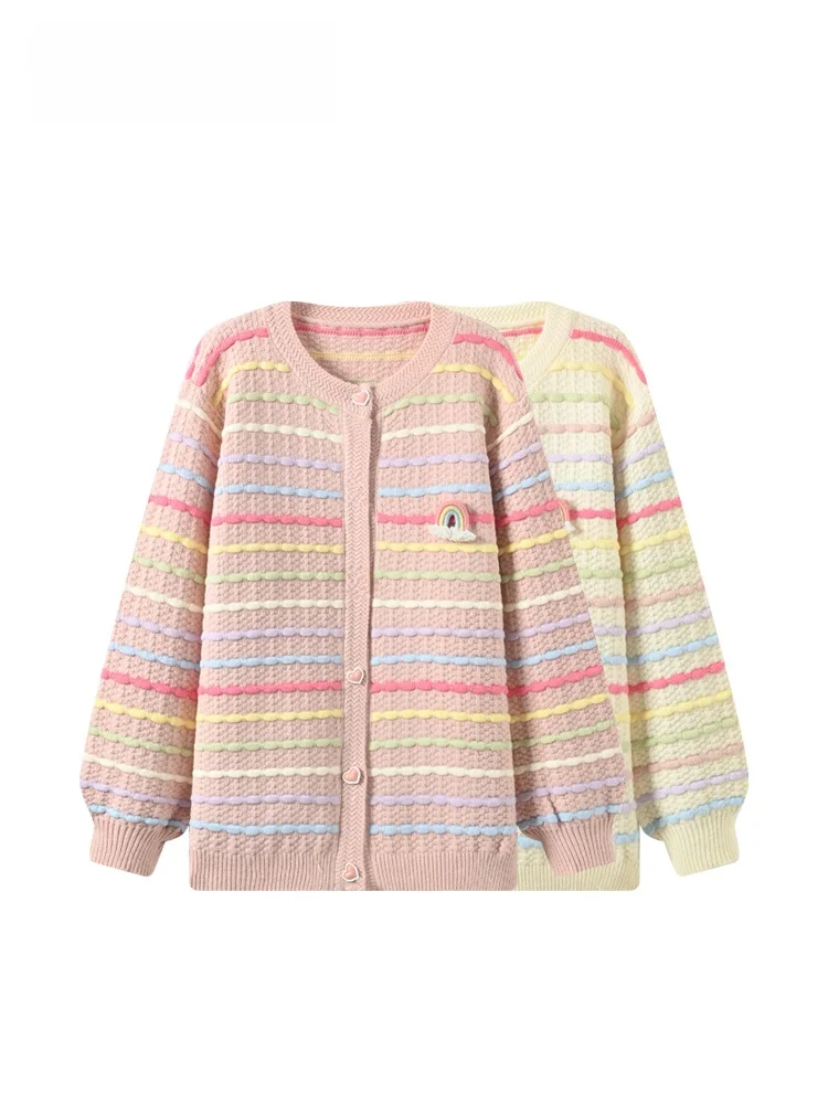 

Длинный свитер Све больших размеров, женский повседневный полосатый утягивающий осенне-зимний топ, удобный свободный крой, круглый трикотаж Ne