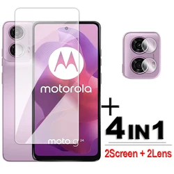 Защитное стекло на весь экран для Motorola Moto G24, прозрачное закаленное стекло для Moto G84, G54, G34, G24, G14, G04, защитная пленка для Moto G24