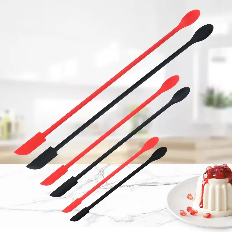 1/2/3/4set Cooking Soft Silicone Baking Pastry Spoon Butter Cream Cake Tools Kitchen Accessories Spatulas Scrapers