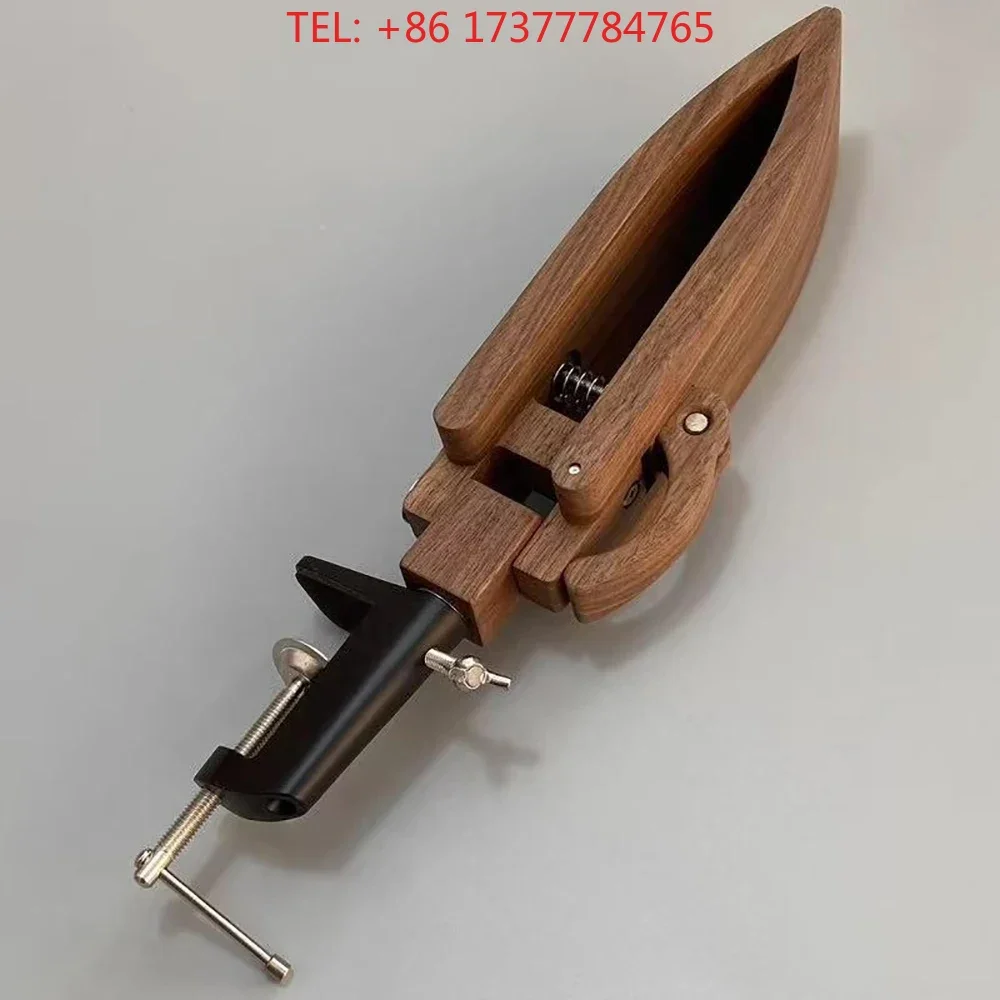 Black Walnut Leather Hand Sewing Stitch Pony Desktop Stitching Horse C Wood Sewing Clips DIY Leather C 60 MM Width