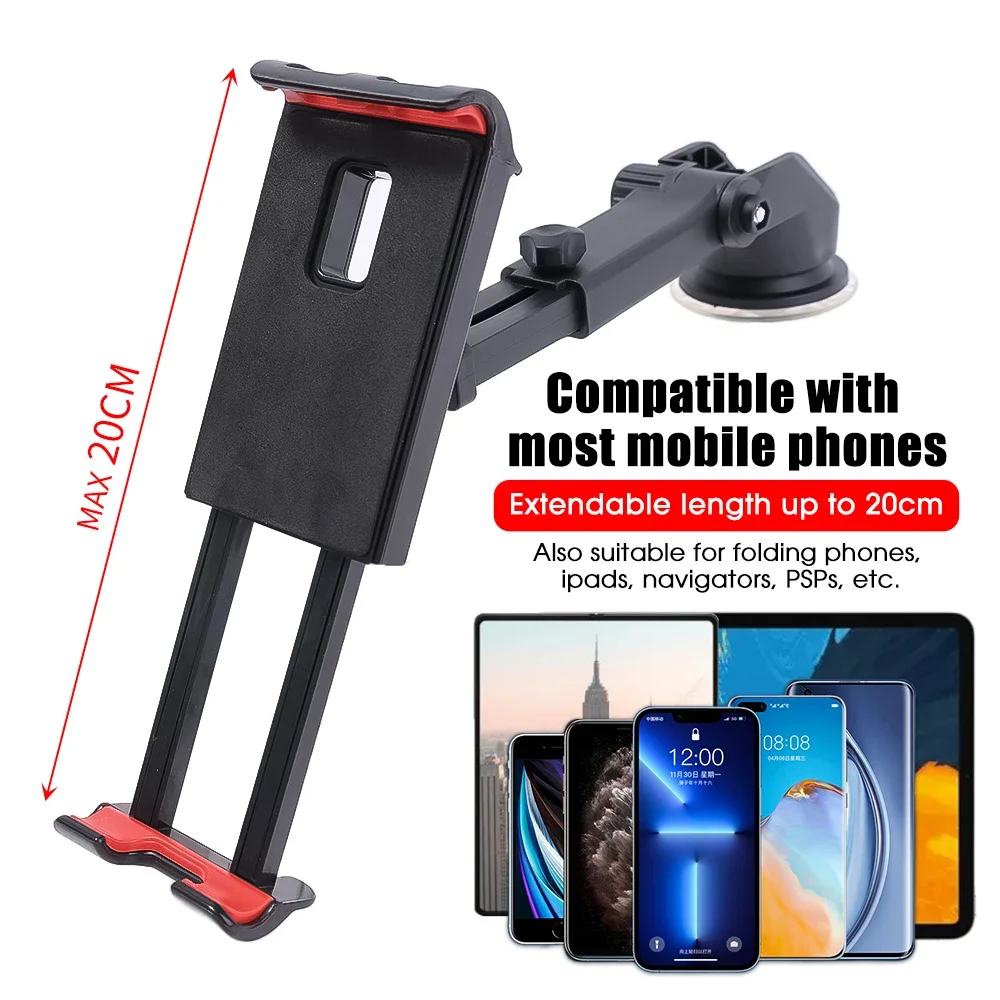 2 Basi A Sfera Da 17 Mm Per Tablet E Smartphone | Pinza Regolabile 11-17 Cm, Compatibile Con Supporti Auto, Tavolo E Streaming Live