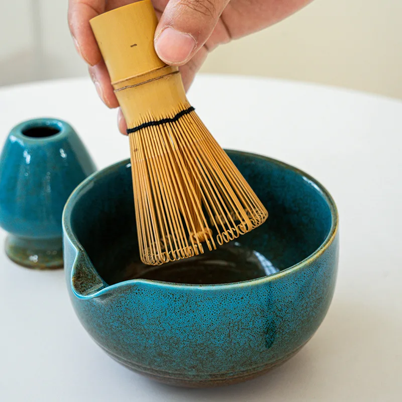 Japanese Matcha Making Set Bamboo Matcha Brush Exquisite Matcha Bowl Gift Box with Whisk Sumptuous Tea Tools Great Gifts