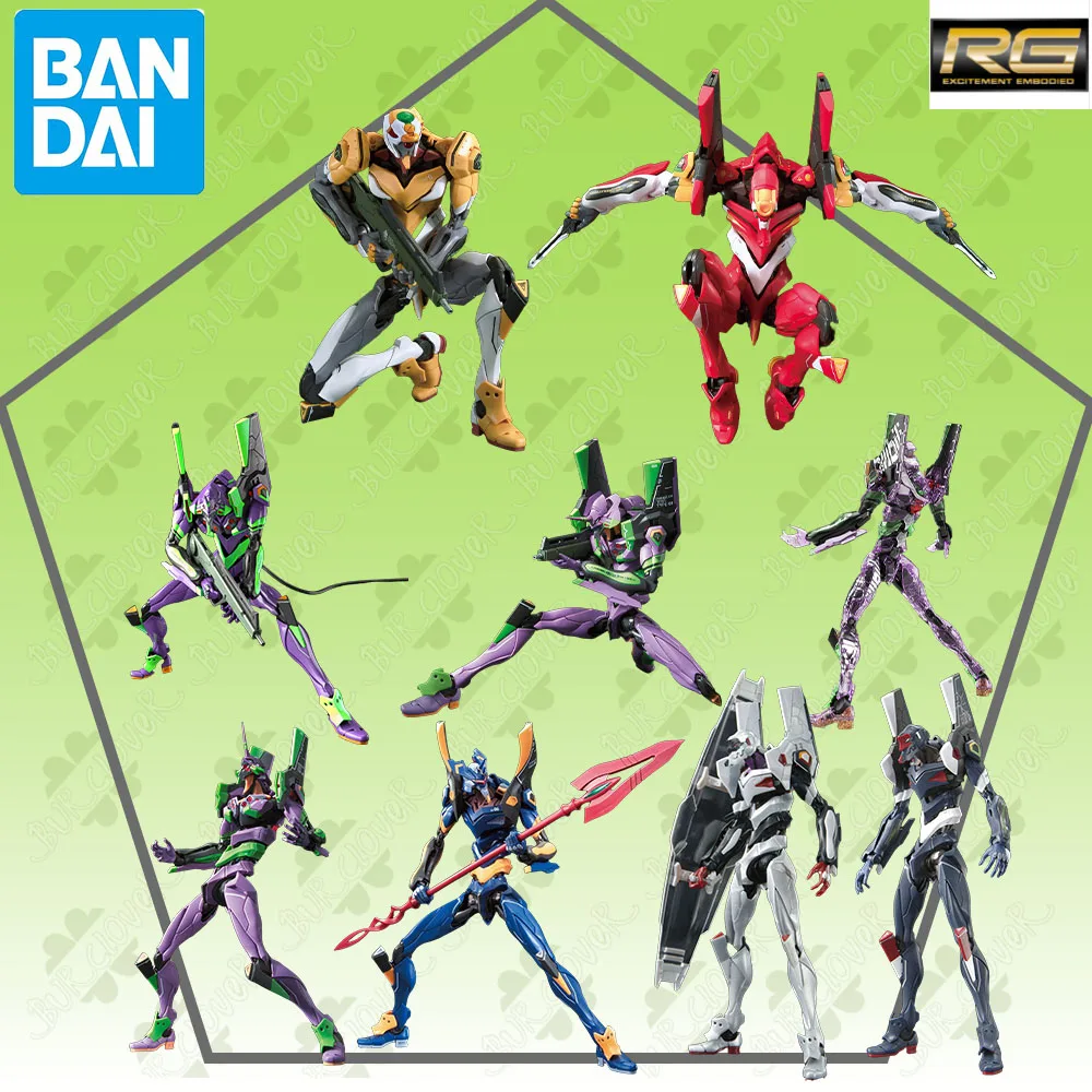 

Bandai Original GUNDAM RG EVA Series NEON GENESIS EVANGELION EVANGELION Anime Figure Assembly Model Toys Collectible IN STOCK
