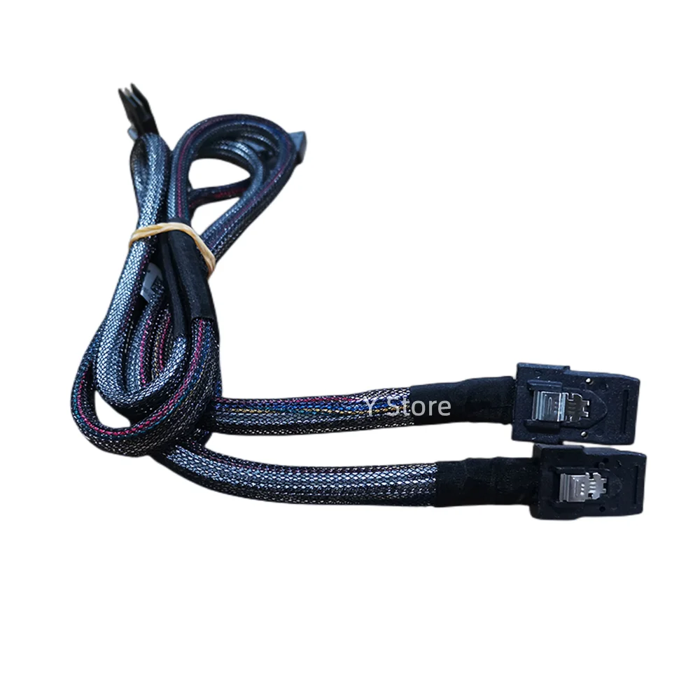สายเคเบิล SAS สำหรับการ์ดอาร์เรย์ LSI 9207-8I ของแท้จาก Y Store สายเคเบิลแบบขนาน AB 0HTF92 0F4DPW HTF92 F4DPW สำหรับ DELL R720 R620