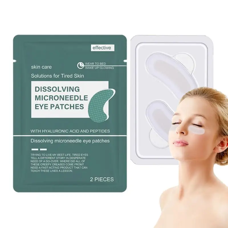 

1 Pair Micro-needle Eye Patch Mask Anti-Wrinkle Patches with Hyaluronic acid for Deep Hydration to Smooth Puffy Eyes