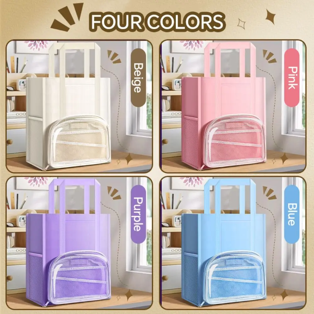 Seven-layer Tote School Bag Large-capacity Portable Students Tutorial Bag Waterproof Stationery Storage Bag Learning Supplies