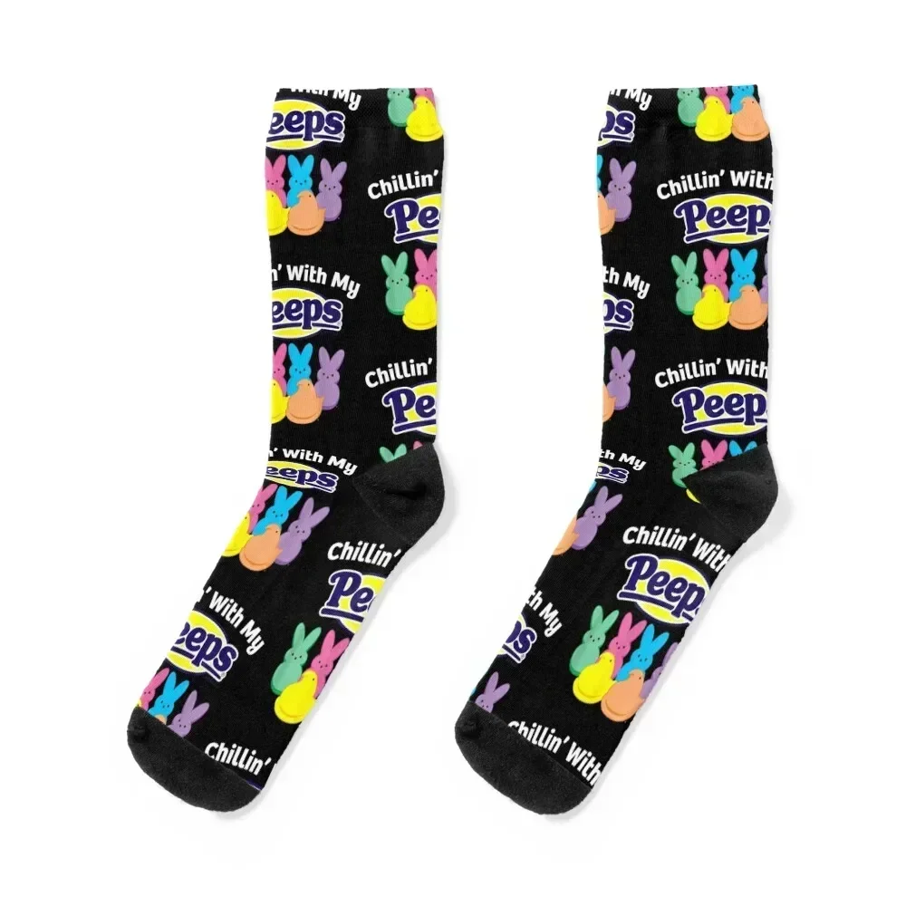 

Chillin With My Peeps Socks Heating sock retro luxury funny gift Women's Socks Men's
