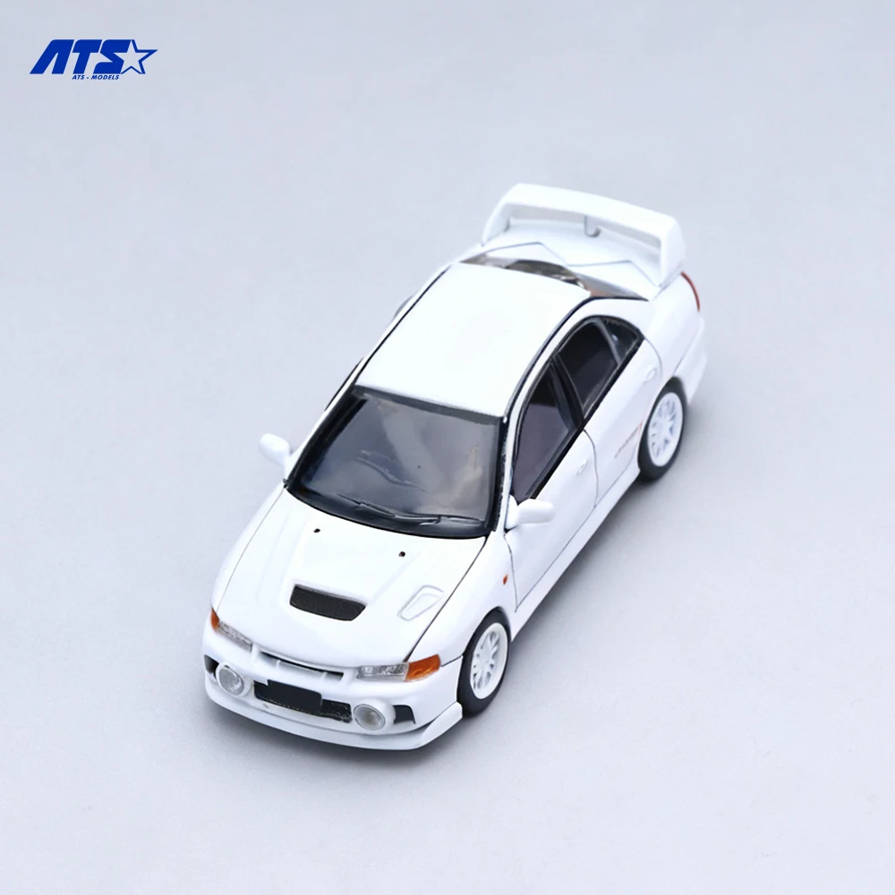 ATS 1:64 EVO4 modèle de voiture en alliage de Simulation de peinture blanche pour passe-temps et affichage * cadeau