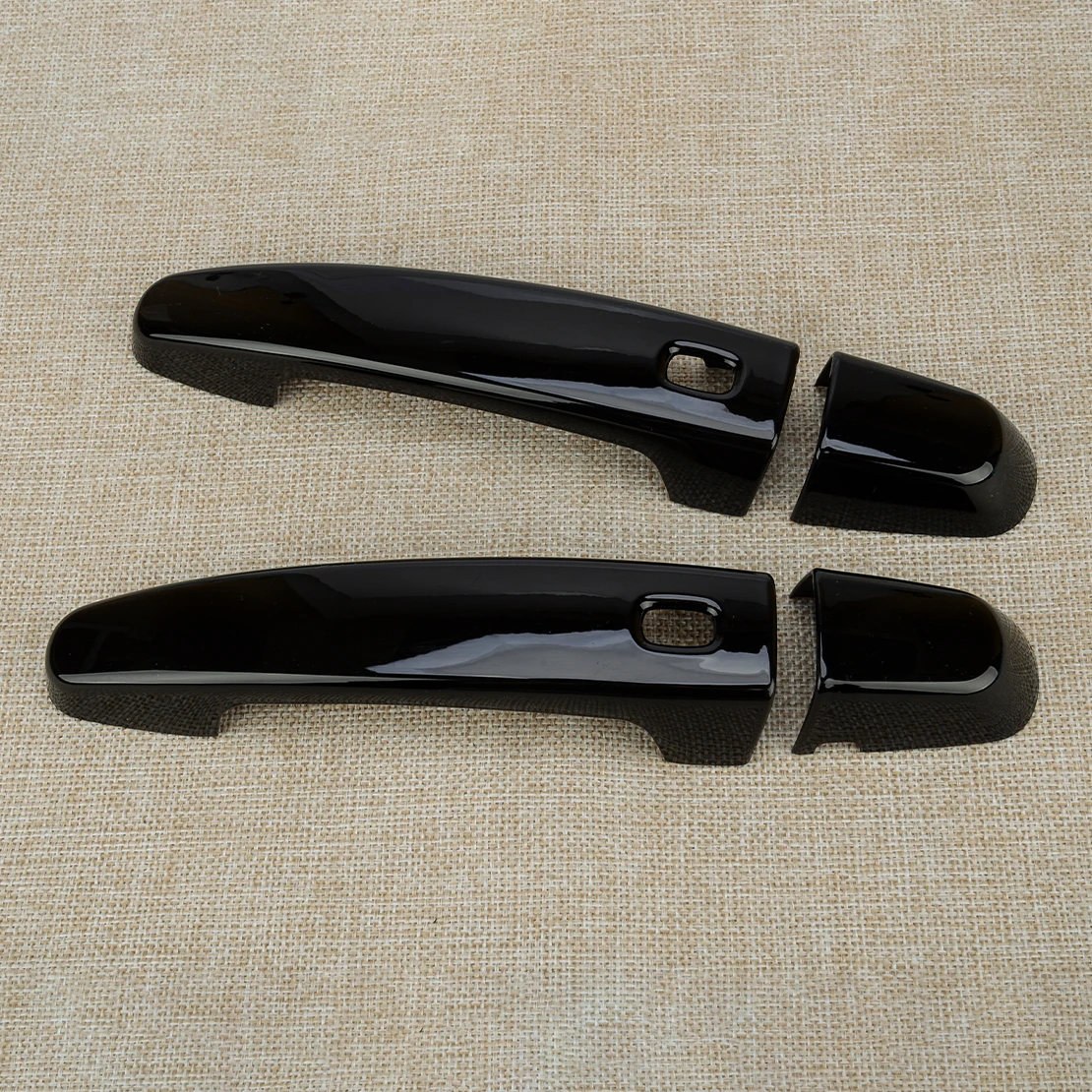 1 Pair Car Front Left Right Smart Side Door Handle Cover Trim Glossy Black Fit for Chevrolet Camaro Coupe Convertible 2016-2022