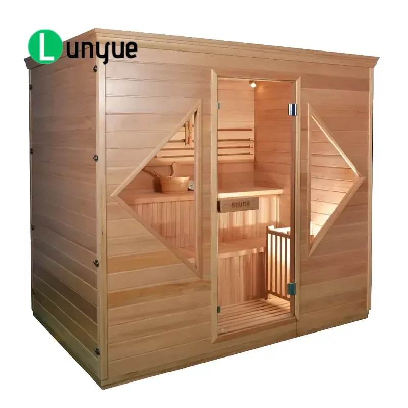 6KW Electric Steam Sauna Stove for Indoor Home Detox Traditional Wooden Sauna Room Heater Fast Heating Durable Metal Body