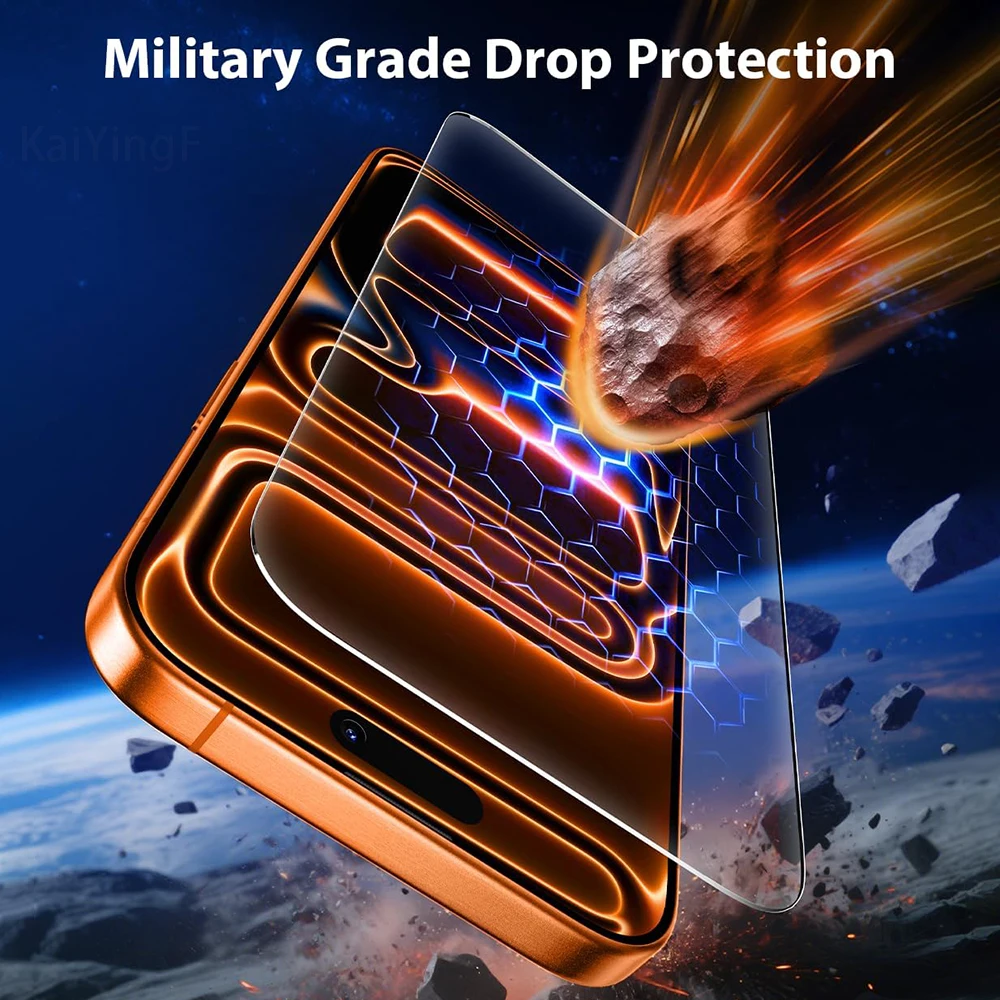 3-5 pièces de verre trempé pour iPhone 17 16 15 14 13 12 11 Pro Max Plus XR, film protecteur d'écran avec revêtement oléophobe